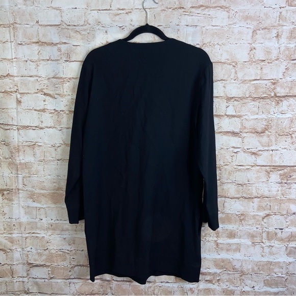 IRO Anicie Front Lace-Up Virgin Wool Blend Mini Dress Black Size 42/US 10 - Picture 4 of 6